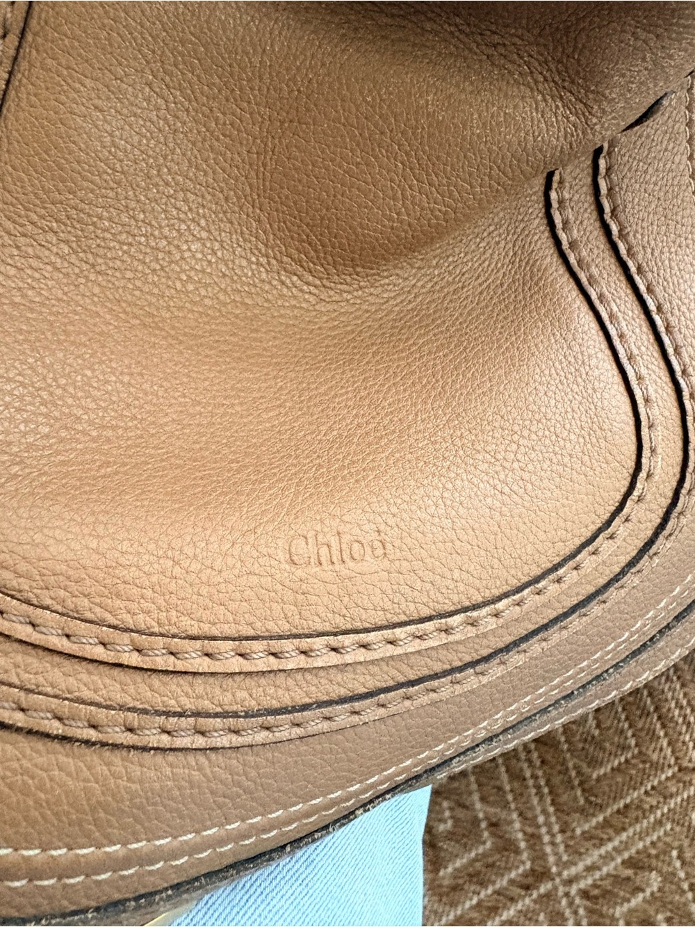 Brown Leather Shoulder Bag by Chloe - Picture 2 of 5